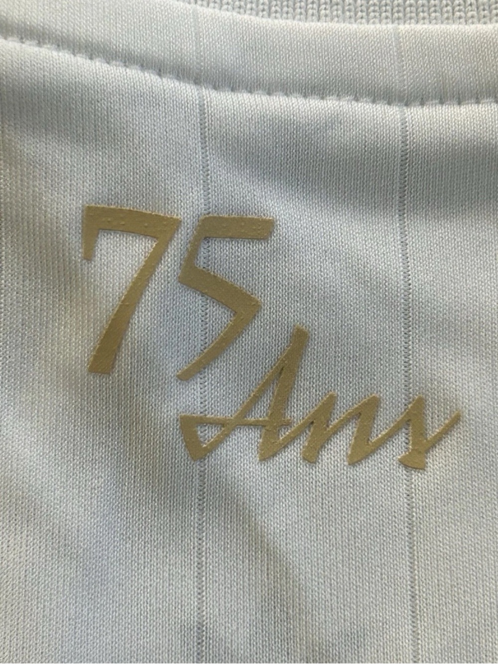 Adidas Originals Olympique Lyonnais 2025 75th Anniversary White Large JL9623 - Picture 9 of 9